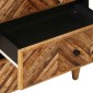 vidaXL Κομοδίνο με συρτάρι Καφέ 50 x 33 x 60 εκ Στερεό ξύλο μάνγκο