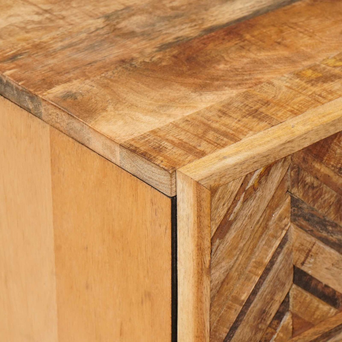 vidaXL Κομοδίνο με συρτάρι Καφέ 50 x 33 x 60 εκ Στερεό ξύλο μάνγκο