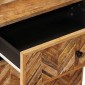 vidaXL Κομοδίνο με συρτάρι Καφέ 50 x 33 x 60 εκ Στερεό ξύλο μάνγκο