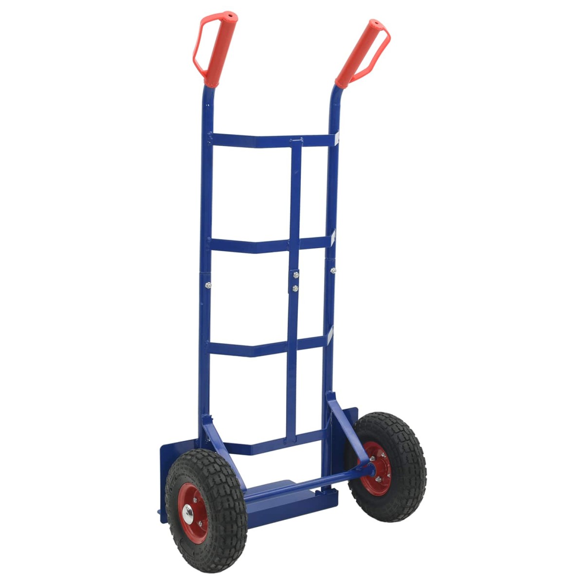 vidaXL Επεκτεινόμενο Καρότσι Χειρός Μπλε και Κόκκινο 57 x 46 x 113 εκ.