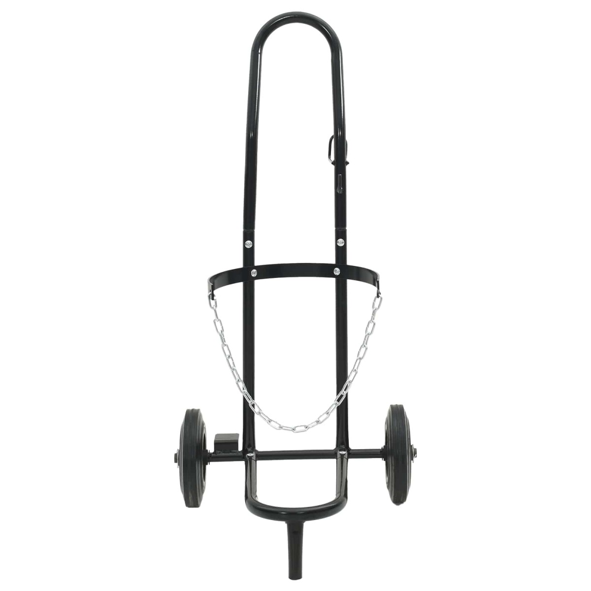 vidaXL Χειροκίνητο Καρότσι Μαύρο και Κόκκινο 49 x 49 x 101 εκ Ατσάλι