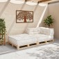 vidaXL Μοντέρνο Καναπέ-Σετ Κρεβάτιου Ύφασμα 70x70x54 εκ., Μπεζ
