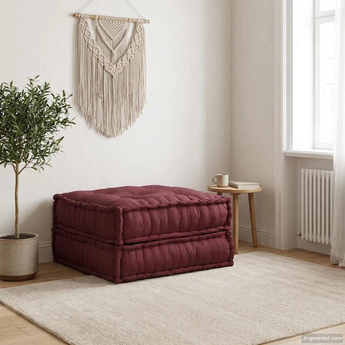vidaXL Μοντέρνο Καναπέ Σετ Καφέ 70x70x36 Ύφασμα