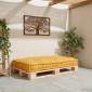 vidaXL Μαξιλάρι για καναπέ παλέτας Κίτρινο 120 x 80 x 12 cm Ύφασμα