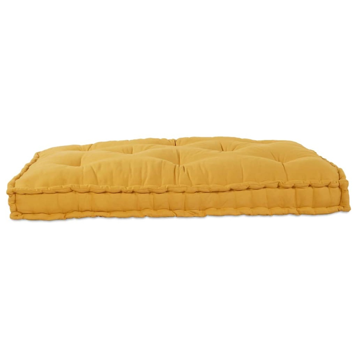 vidaXL Μαξιλάρι για καναπέ παλέτας Κίτρινο 120 x 80 x 12 cm Ύφασμα