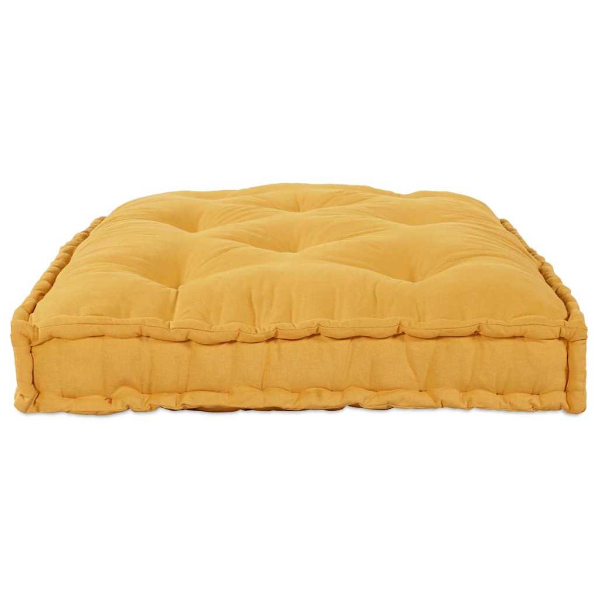 vidaXL Μαξιλάρι για καναπέ παλέτας Κίτρινο 120 x 80 x 12 cm Ύφασμα