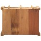 vidaXL End Table με συρτάρι Καφέ 43 x 32 x 46 εκ Στερεό Ανακτηθέν Ξύλο