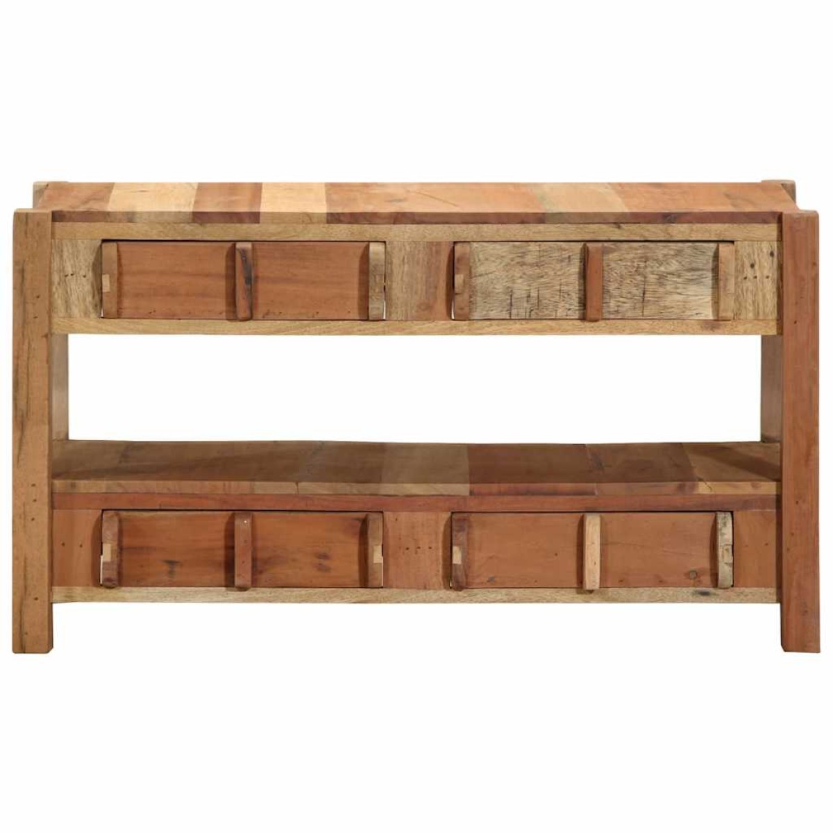 vidaXL Ντουλάπι TV Καφέ 83 x 33 x 46 εκ. Στερεό Ανακτηθέν Ξύλο