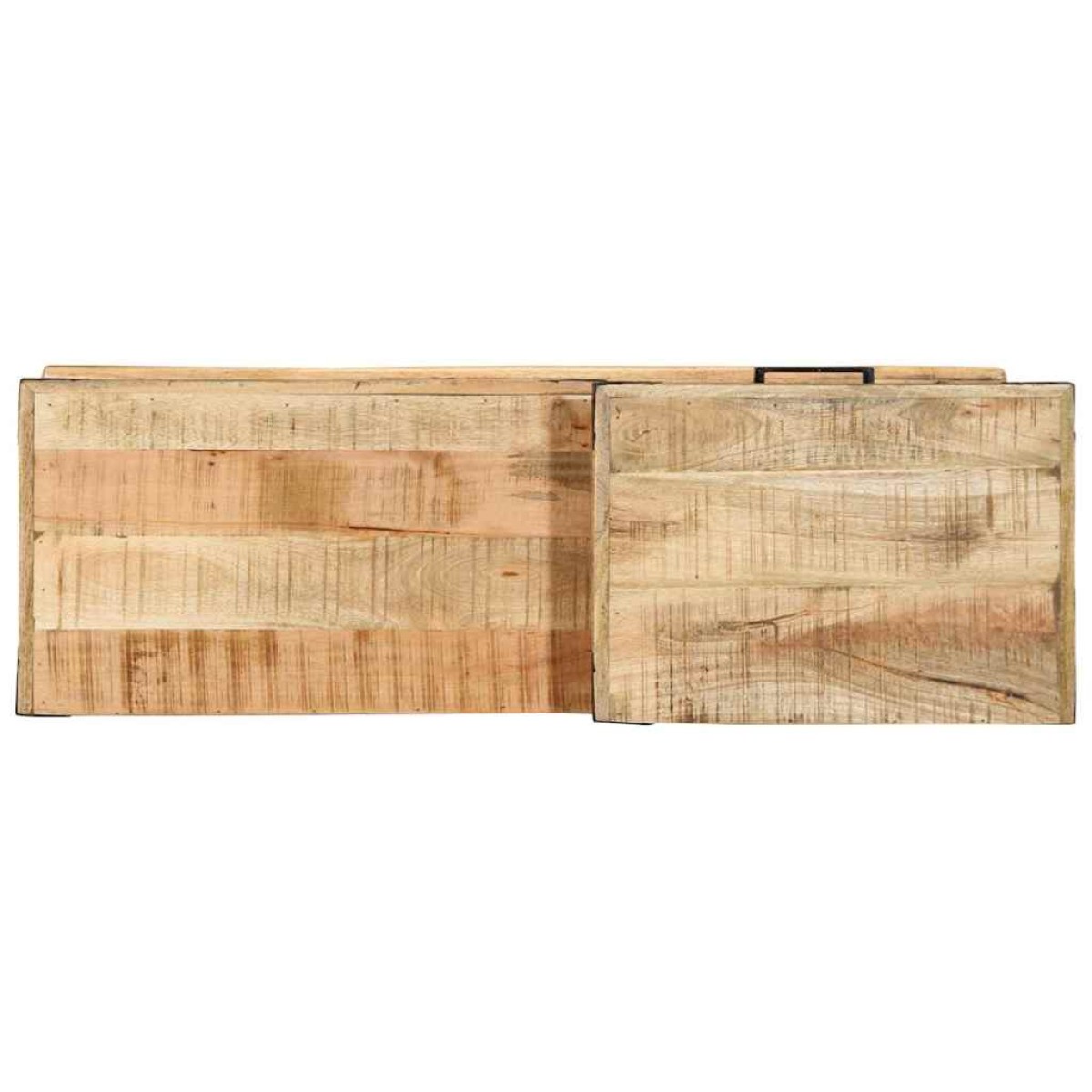 vidaXL παγκάκι Καφέ 110 x 35 x 50 εκ Ακατέργαστο Μάνγκο