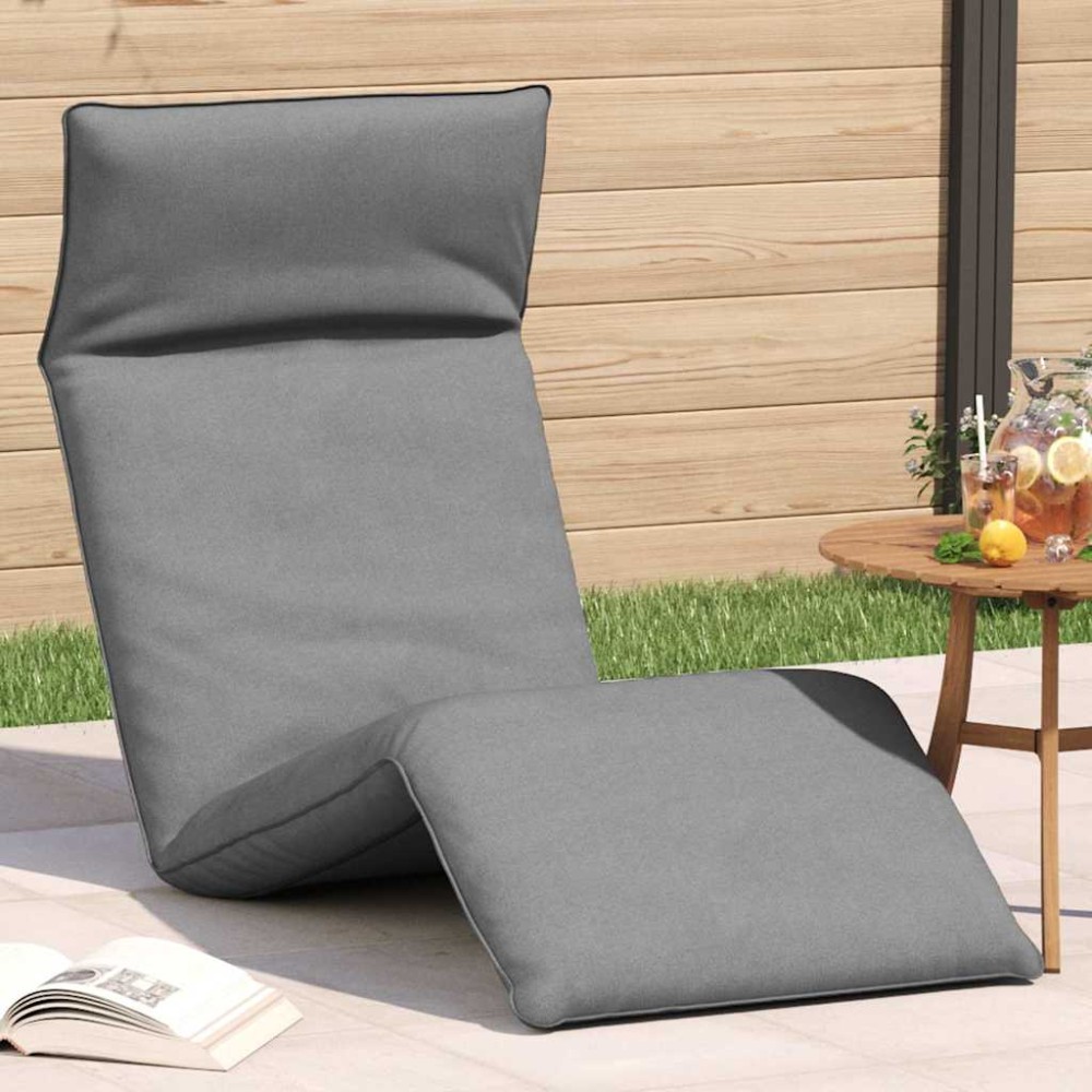 vidaXL Ξαπλώστρα Πτυσσόμενη Γκρι 175x54x8,5 εκ. από Ύφασμα Oxford