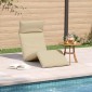 vidaXL Ξαπλώστρα Πτυσσόμενη Μπεζ 175x54x8,5 εκ. από Ύφασμα Oxford