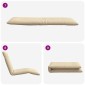 vidaXL Ξαπλώστρα Πτυσσόμενη Μπεζ 175x54x8,5 εκ. από Ύφασμα Oxford
