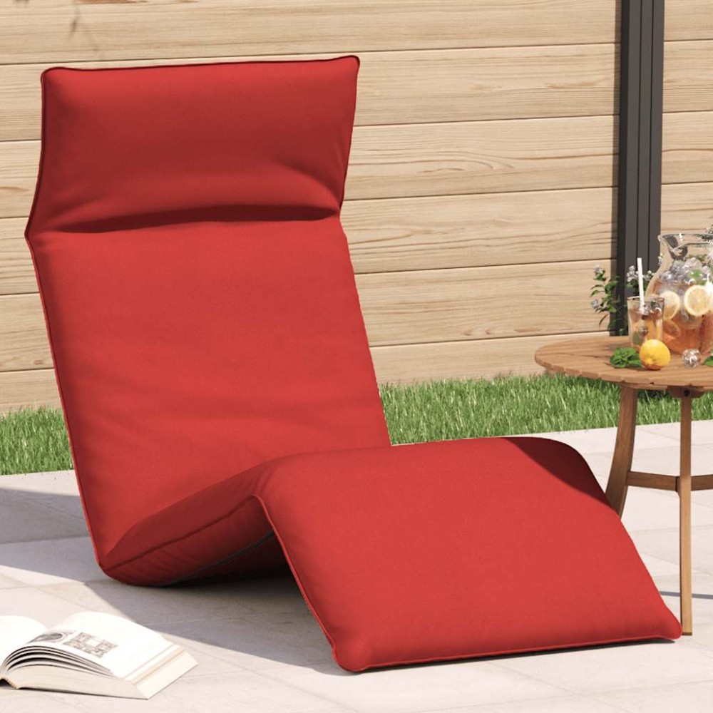 vidaXL Ξαπλώστρα Πτυσσόμενη Κόκκινη 175x54x8,5 εκ. από Ύφασμα Oxford