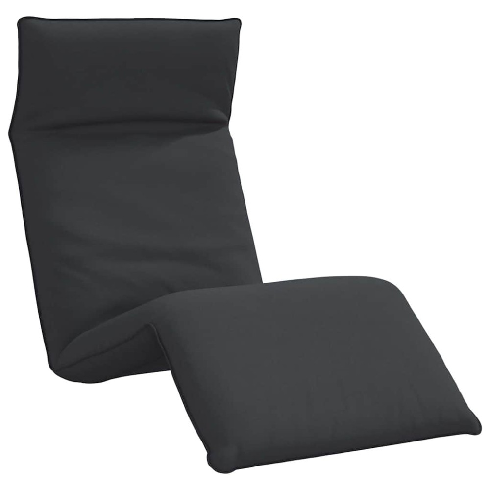 vidaXL Ξαπλώστρα Πτυσσόμενη Μαύρη 175x54x8,5 εκ. από Ύφασμα Oxford
