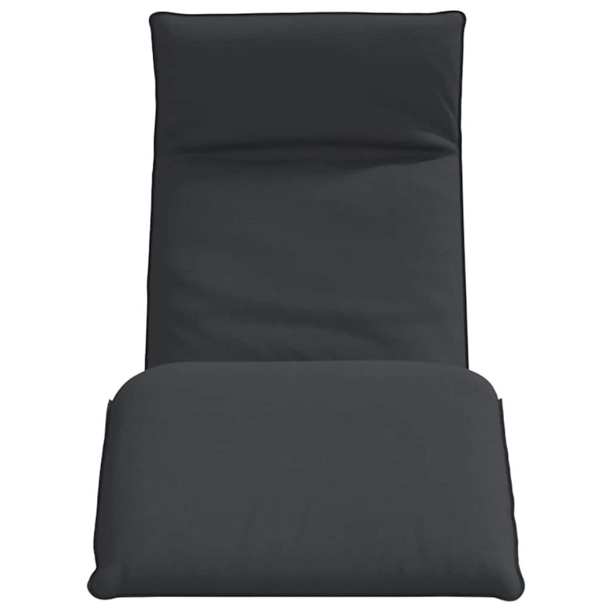 vidaXL Ξαπλώστρα Πτυσσόμενη Μαύρη 175x54x8,5 εκ. από Ύφασμα Oxford