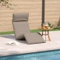 vidaXL Ξαπλώστρα Πτυσσόμενη Μπεζ 175x54x8,5 εκ. Ύφασμα Oxford