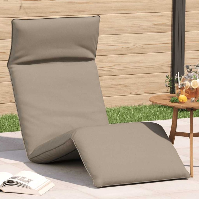 vidaXL Ξαπλώστρα Πτυσσόμενη Μπεζ 175x54x8,5 εκ. Ύφασμα Oxford