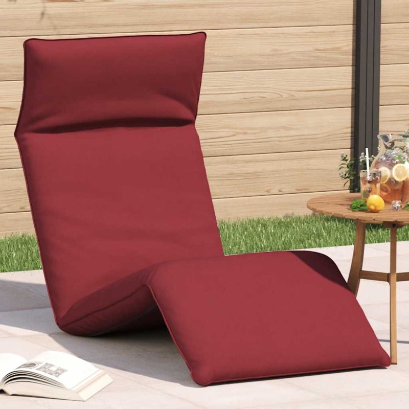 vidaXL Ξαπλώστρα Πτυσσόμενη Κόκκινη 175 x 54 x 8,5 εκ. από Ύφασμα Oxford