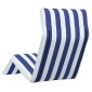 vidaXL Ξαπλώστρα Πτυσσόμενη Μπλε και Λευκή 175x54x8,5 εκ. από Ύφασμα Oxford