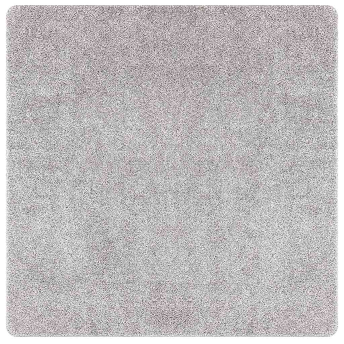 vidaXL Αντιολισθητικό Σαγκί Χαλάκι Γκρι 160 x 160 cm PP