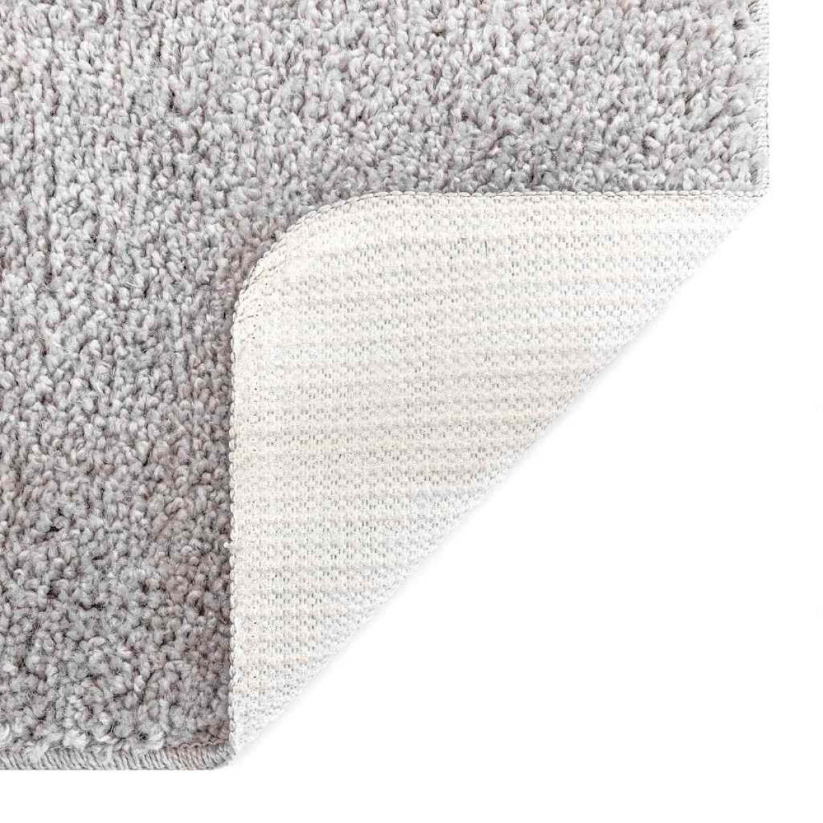 vidaXL Αντιολισθητικό Σαγκί Χαλάκι Γκρι 160 x 160 cm PP