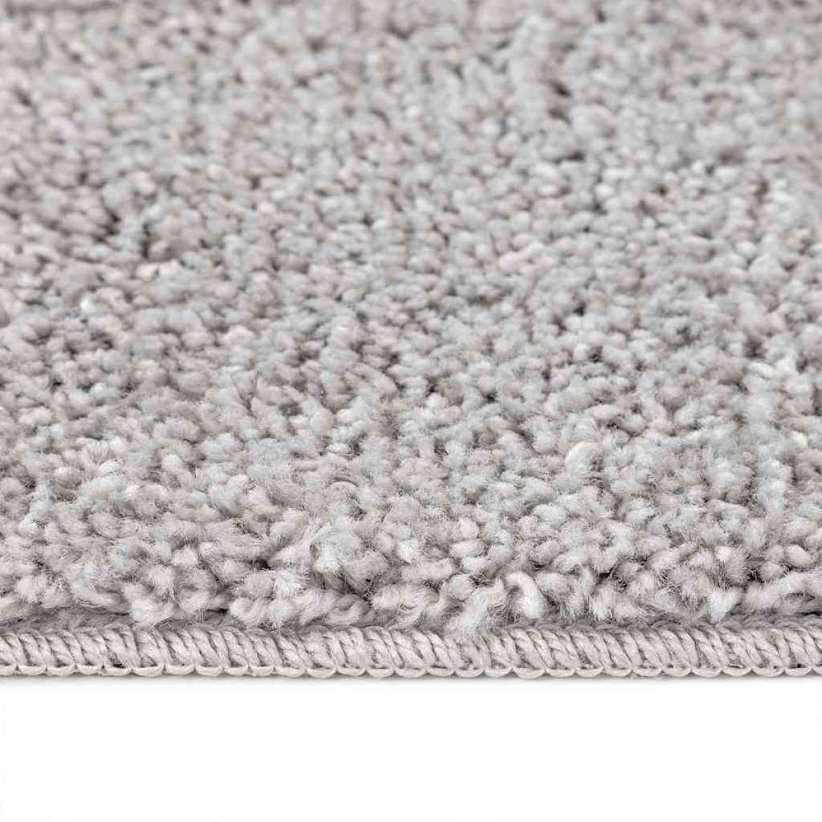 vidaXL Αντιολισθητικό Σαγκί Χαλάκι Γκρι 160 x 160 cm PP