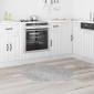 vidaXL Αντιολισθητικό Σαγκί Χαλάκι Γκρι 90 x 90 cm PP