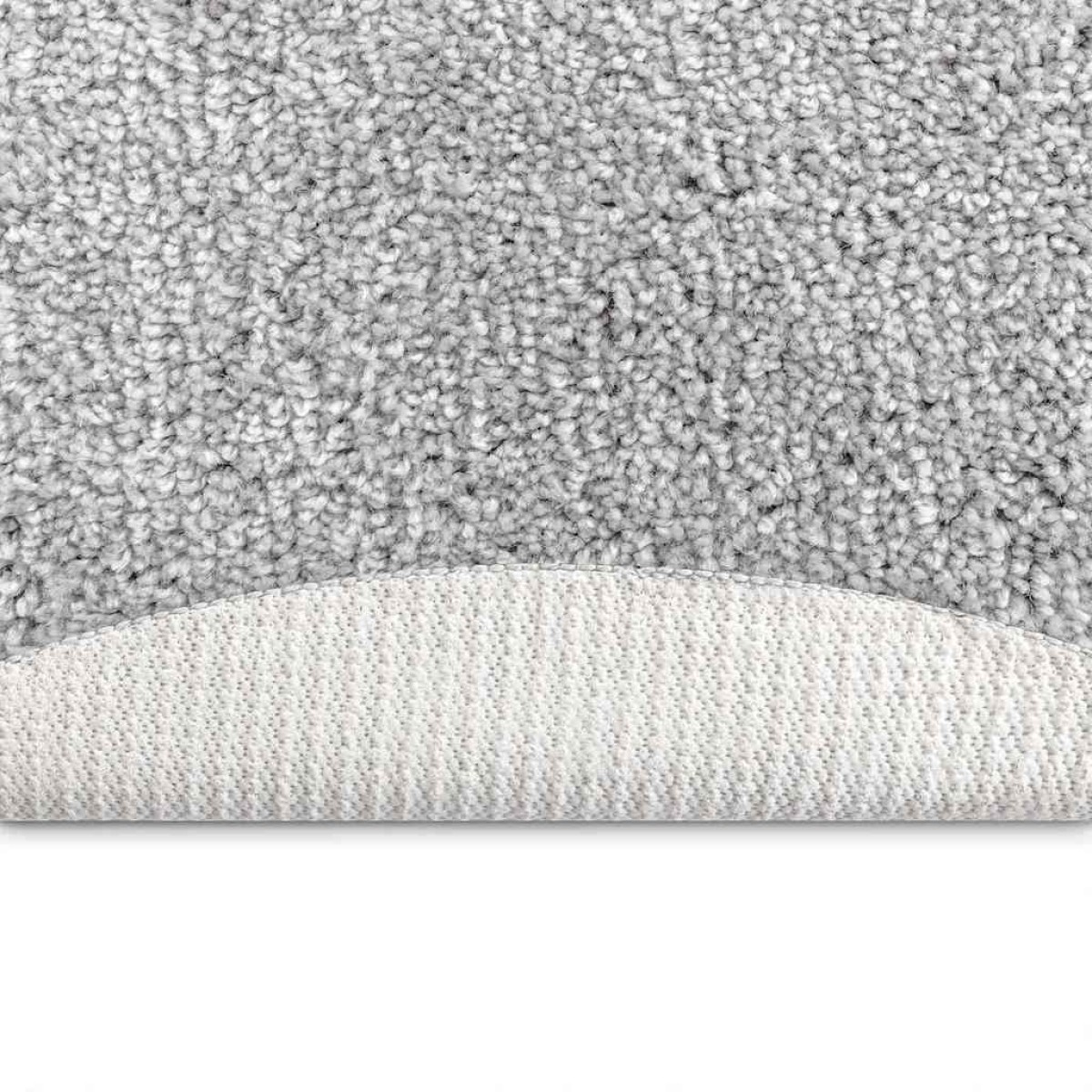 vidaXL Αντιολισθητικό Σαγκί Χαλάκι Γκρι 120 x 120 cm PP