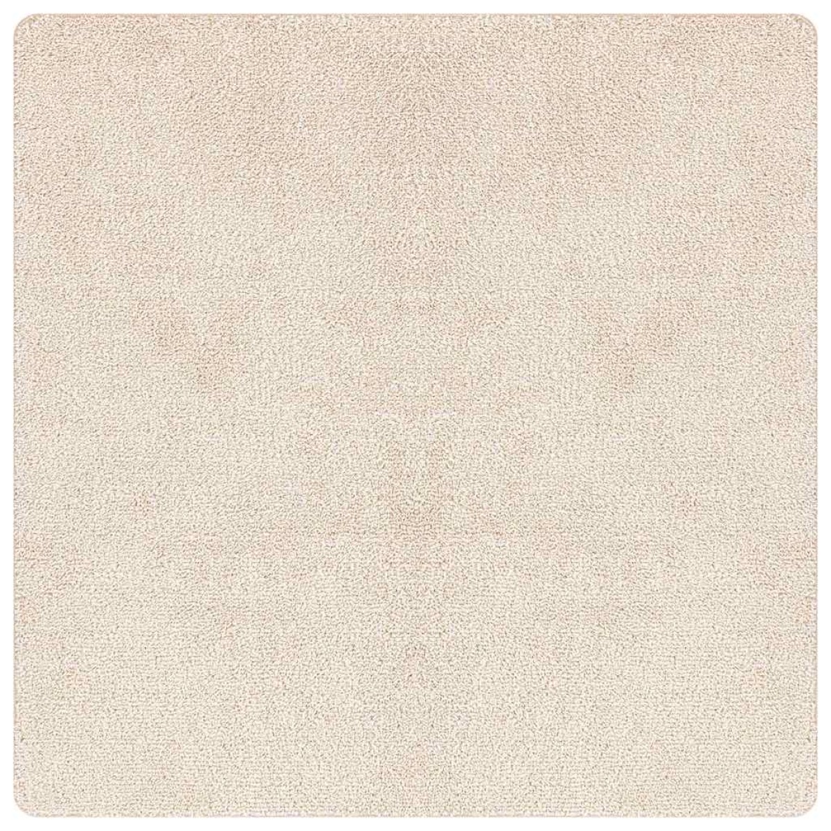 vidaXL Αντιολισθητικό Σαγκί Χαλάκι Κρεμ 200 x 200 cm PP