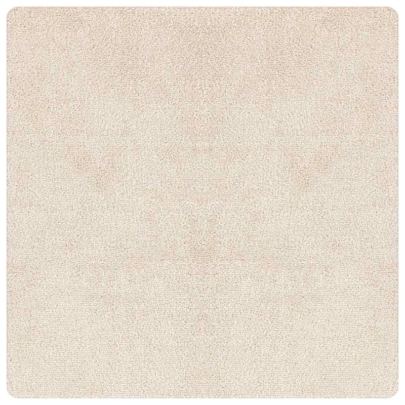 vidaXL Αντιολισθητικό Σαγκί Χαλάκι Κρεμ 200 x 200 cm PP