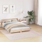 vidaXL Αντιολισθητικό Σαγκί Χαλάκι Κρεμ 200 x 200 cm PP