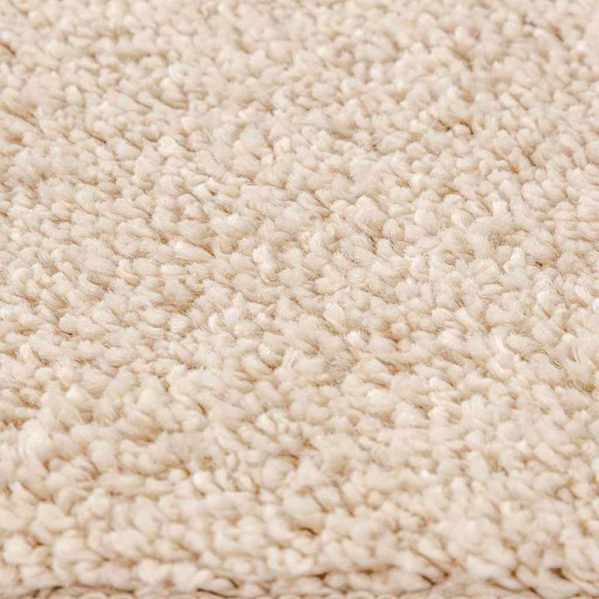 vidaXL Αντιολισθητικό Σαγκί Χαλάκι Κρεμ 200 x 200 cm PP
