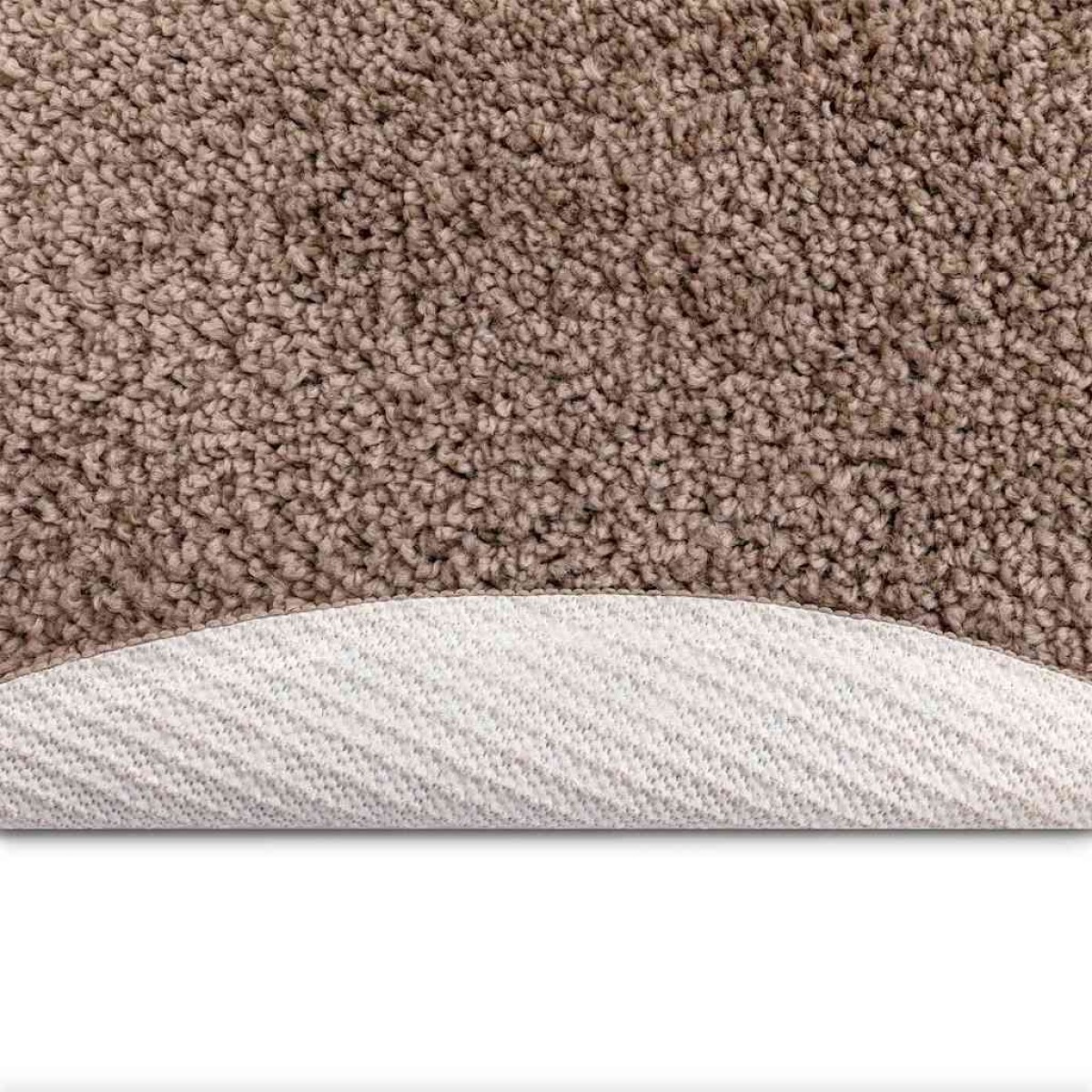 vidaXL Αντιολισθητικό Σαγκί Χαλάκι Καφέ 160 x 160 cm PP