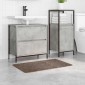 vidaXL Αντιολισθητικό μαξιλάρι μπάνιου Καφέ 50 x 80 cm PP