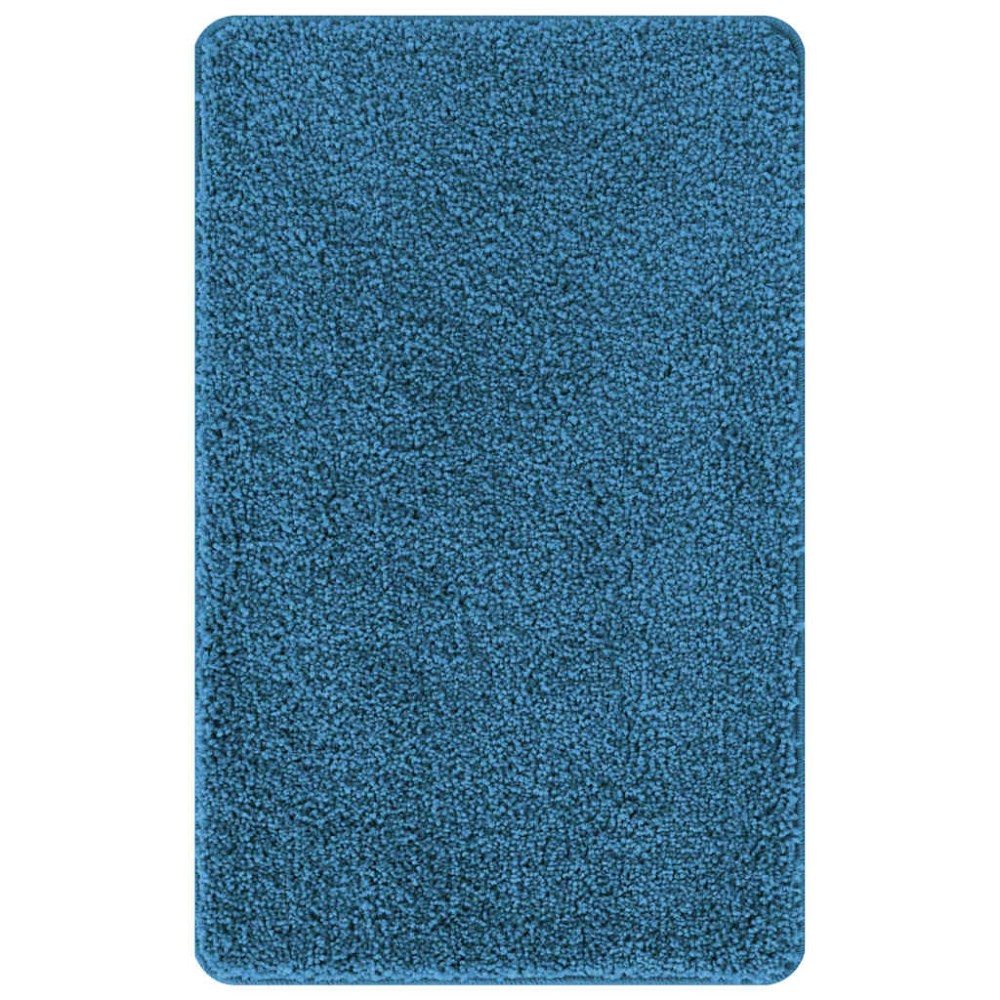 vidaXL Αντιολισθητικό μαξιλάρι μπάνιου Μπλε 50 x 80 cm PP