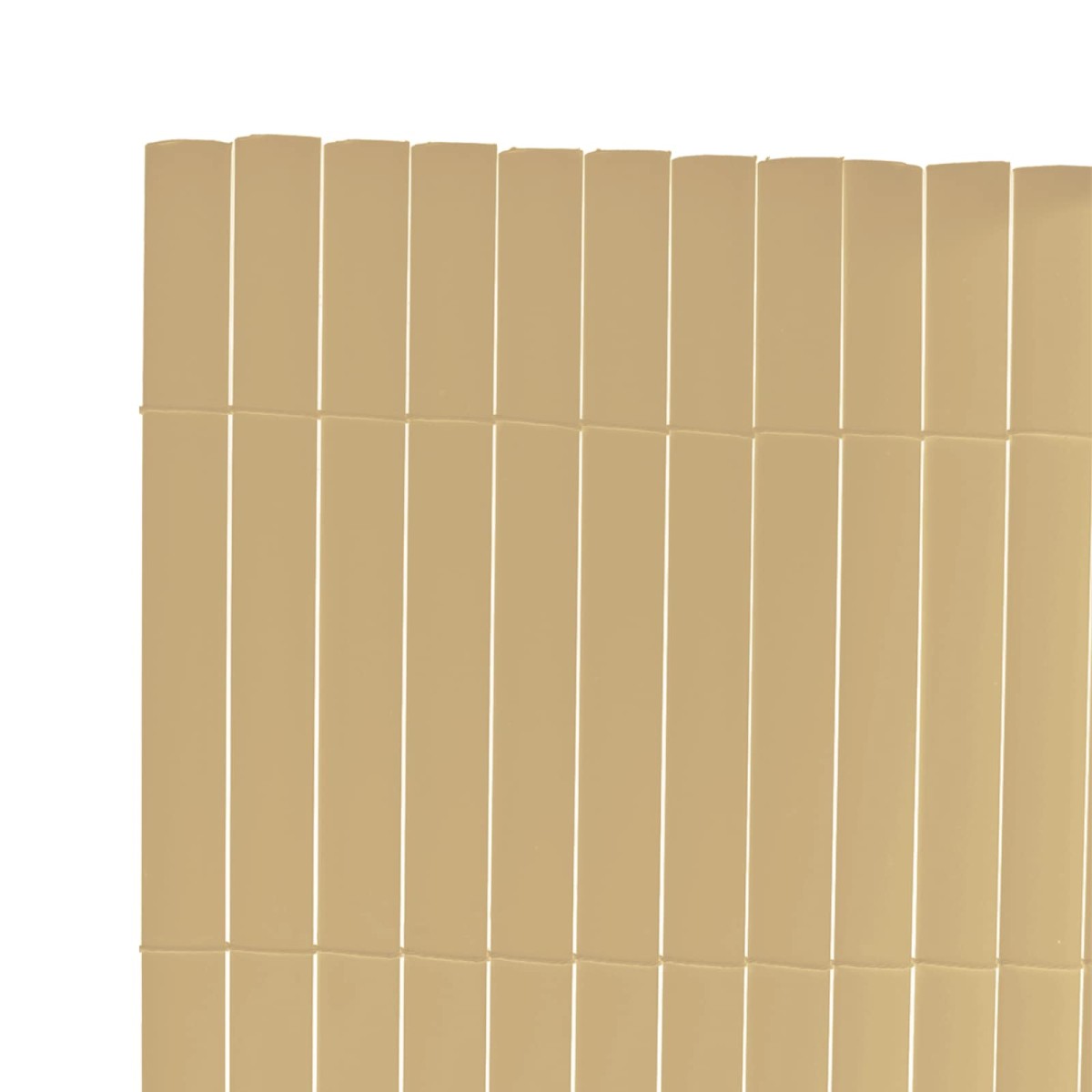 vidaXL Πίνακες Φράχτη Κίτρινο PVC