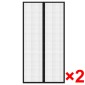 Σίτα για πόρτα με σκρατς 210 x 100 cm 2 τμχ Μαγνητική Μαύρη