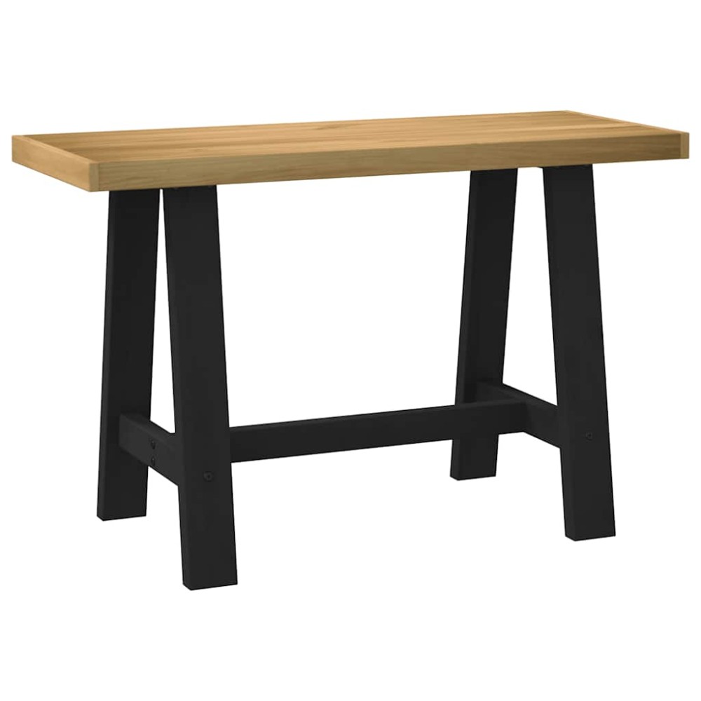 vidaXL Γραφείο NOAIN με πόδια σχήματος Α 120x50x75 cm μασίφ ξύλο πεύκο