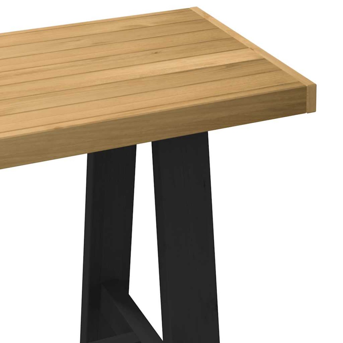 vidaXL Γραφείο NOAIN με πόδια σχήματος Α 120x50x75 cm μασίφ ξύλο πεύκο
