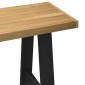 vidaXL Γραφείο NOAIN με πόδια σχήματος Α 120x50x75 cm μασίφ ξύλο πεύκο