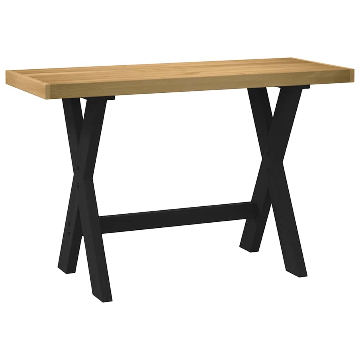 vidaXL Γραφείο NOAIN με πόδια σχήματος X 120x50x75 cm μασίφ ξύλο πεύκο