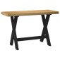 vidaXL Γραφείο NOAIN με πόδια σχήματος X 120x50x75 cm μασίφ ξύλο πεύκο