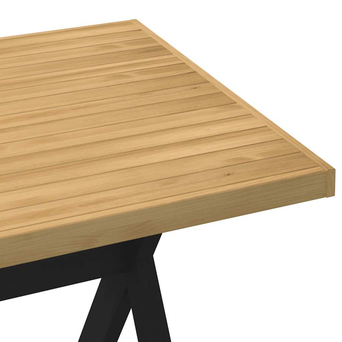 vidaXL Τραπεζαρία NOAIN με πόδια σχήματος X 160x90x75 cm