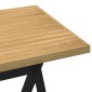 vidaXL Τραπεζαρία NOAIN με πόδια σχήματος X 160x90x75 cm