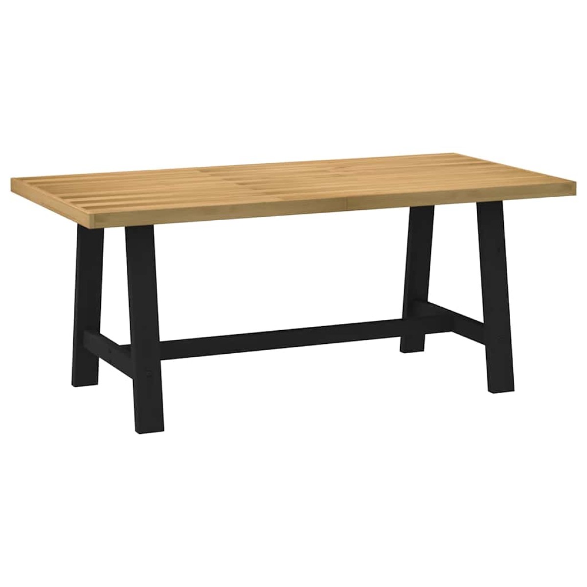 vidaXL Τραπεζαρία NOAIN με Πόδια σε Σχήμα Α 180x90x75 εκ. από Μασίφ Ξύλο Πεύκου