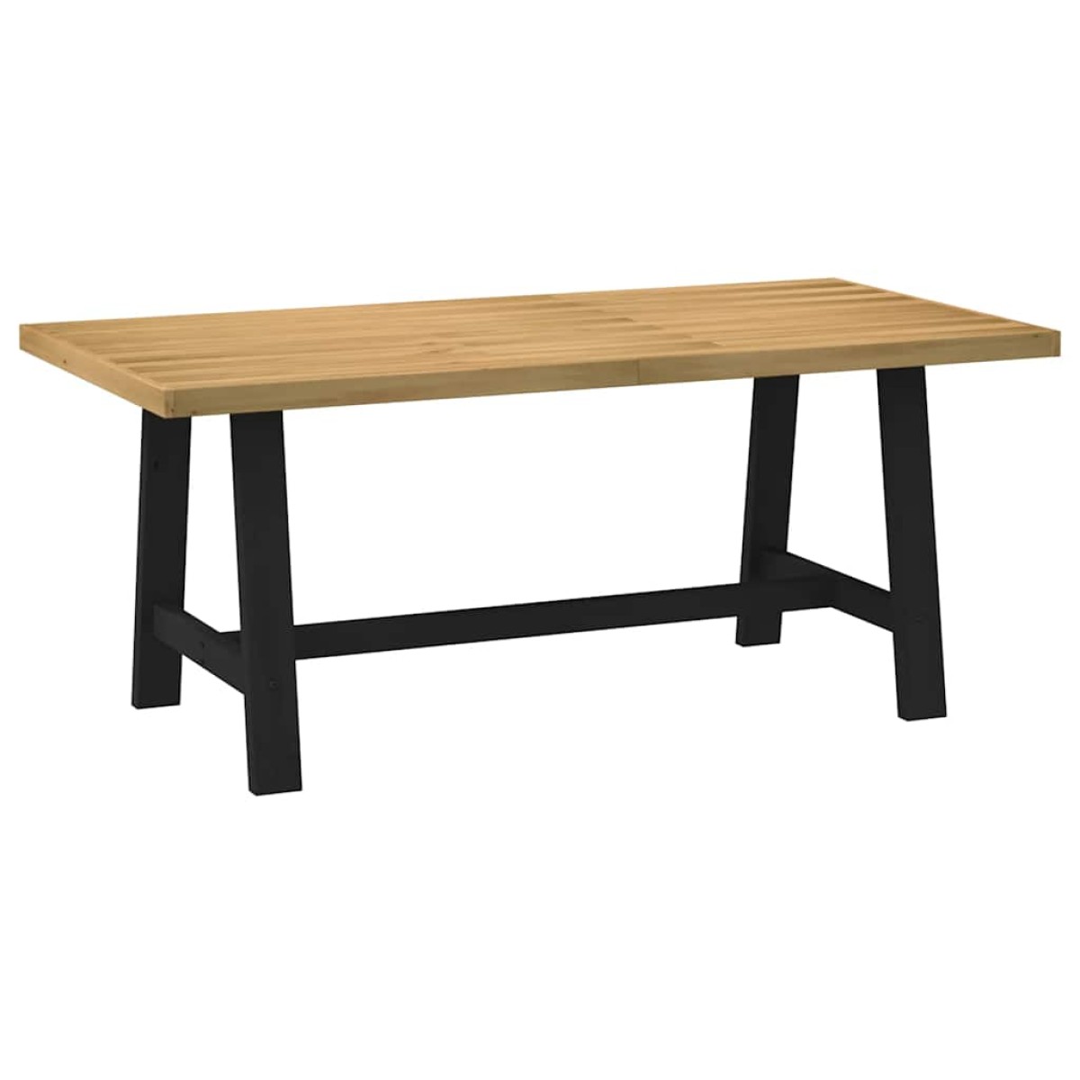 vidaXL Τραπεζαρία NOAIN με Πόδια σε Σχήμα Α 180x90x75 εκ. από Μασίφ Ξύλο Πεύκου