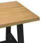 vidaXL Τραπεζαρία NOAIN με Πόδια σε Σχήμα Α 180x90x75 εκ. από Μασίφ Ξύλο Πεύκου