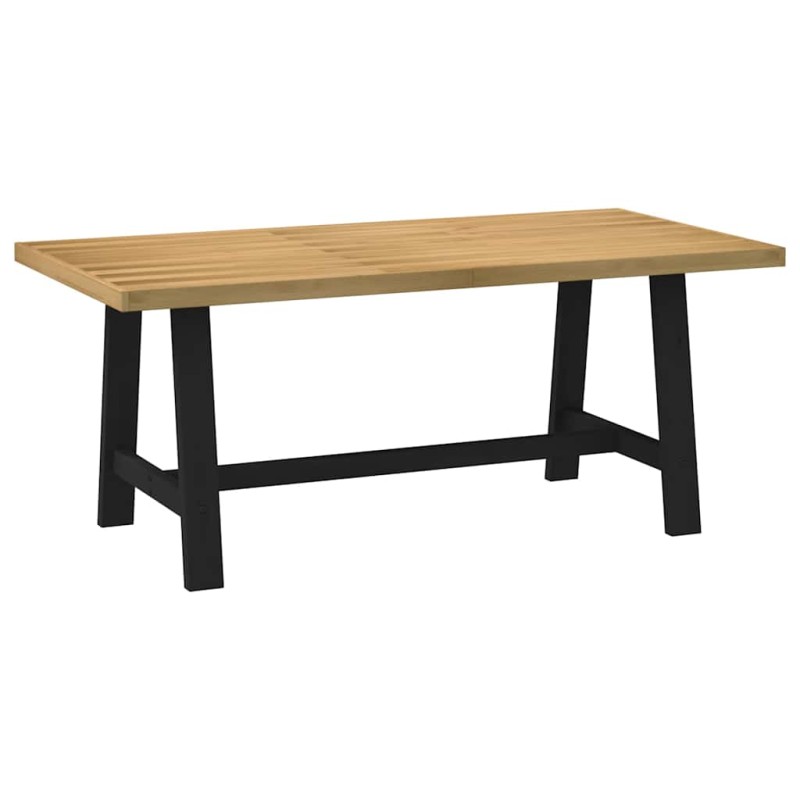 vidaXL Τραπεζαρία NOAIN με Πόδια σε Σχήμα Α 180x90x75 εκ. από Μασίφ Ξύλο Πεύκου