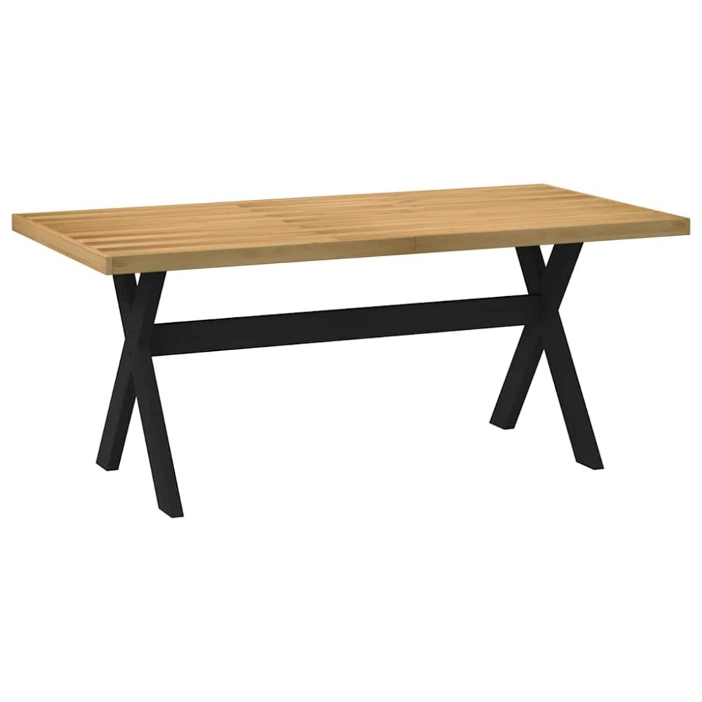 vidaXL Τραπεζαρία NOAIN με Πόδια σε Σχήμα Χ 180x90x75 εκ. από Μασίφ Ξύλο Πεύκου