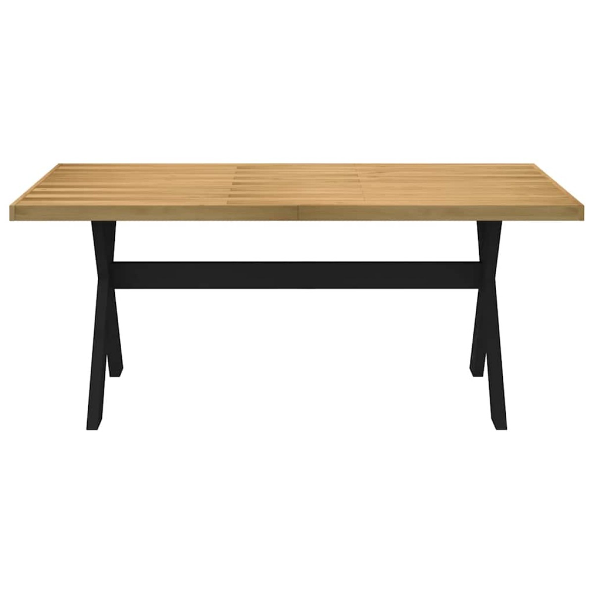 vidaXL Τραπεζαρία NOAIN με Πόδια σε Σχήμα Χ 180x90x75 εκ. από Μασίφ Ξύλο Πεύκου